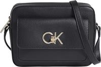 Calvin Klein Mini Bag RE-LOCK CAMERA BAG WITH FLAP PBL, mit goldfarbenen Details