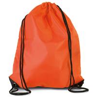 Bellatio Sport Gymtas/draagtas Oranje Met Rijgkoord 34 X 44 Cm Van Polyester - Gymtasje - Zwemtasje