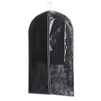 Trendoz Kleding/beschermhoes zwart 100 cm inclusief kledinghangers -