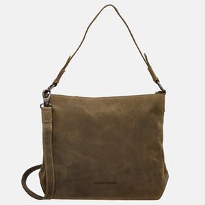 Hide & Stitches schoudertas olive green