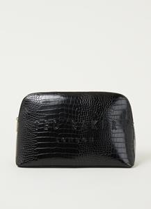 Ted Baker, Crocana Kulturbeutel 27 Cm in schwarz, Kosmetiktaschen für Damen