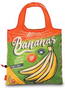 Shopper Bananas Dames 12 Liter Polyester Geel, Groen