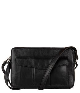 Cowboysbag, Umhängetasche Leder 23 Cm in schwarz, Umhängetaschen für Damen