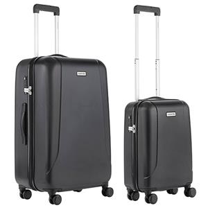 CarryOn Skyhopper Kofferset - Tsa Handbagage + Reiskoffer 78cm - Dubbele Wielen - Zwart