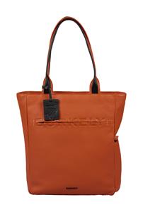 Burkely Laptop rugzak  Leren Laptop Shopper 14 inch OTM Moving Madox Oranje