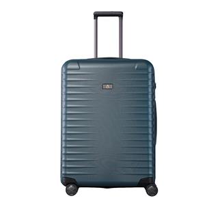 Titan Litron 4 Wheel Trolley M petrol Harde Koffer