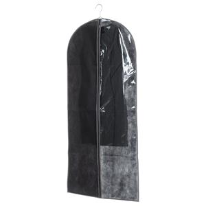 Trendoz Kleding/beschermhoes zwart 135 cm inclusief kledinghangers -