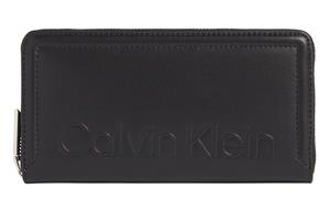 Calvin Klein Minimal hardware z/a lg portemonnee - RFID - dames - black