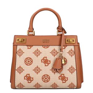 GUESS, Handtasche Katey Luxury Satchel Rb in cremeweiß, Henkeltaschen für Damen