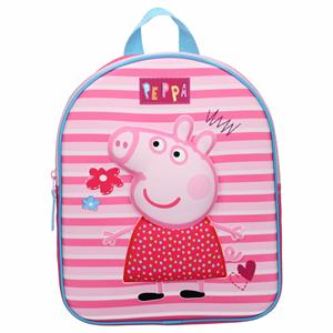 Merkloos Peppa Pig School Rugzak/rugtas Voor Peuters/kleuters/kinderen 31 Cm - Rugzak - Kind