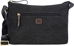 BRIC`S , Sorrento Schultertasche 34 Cm in schwarz, Schultertaschen für Damen