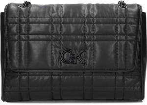 Zwarte Calvin Klein Schoudertas Quilt Shoulder Bag Lg