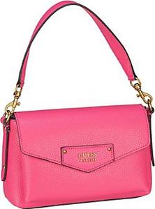 Guess , Schultertasche Eco Brenton Flap Shoulder Bag in pink, Schultertaschen für Damen