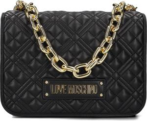 Love Moschino , Schultertasche Chunky Chain Quilted Bag 4028 in schwarz, Schultertaschen für Damen
