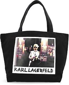 Karl Lagerfeld , Shopper Karl Archive Canvas in schwarz, Shopper für Damen
