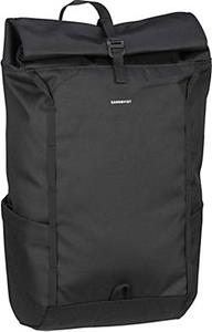 Sandqvist , Kurierrucksack Arvid Rolltop Backpack in schwarz, Rucksäcke für Damen