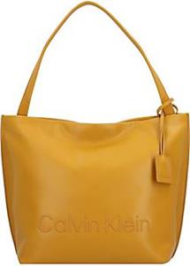 Calvin Klein , Ck Set Schultertasche 30 Cm in gelb, Schultertaschen für Damen
