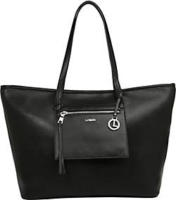 L.CREDI , Janka Shopper Tasche 40 Cm in schwarz, Shopper für Damen