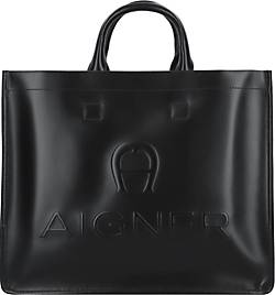 Aigner , Jolene Shopper Tasche Leder 40 Cm in schwarz, Shopper für Damen
