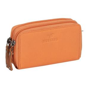 MUSTANG Geldbörse "Seattle leather wallet 2 zip top opening", im praktischem Format