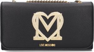 Love Moschino, Umhängetasche Embroidered Logo Bag 4379 in schwarz, Umhängetaschen für Damen