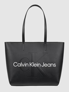 Calvin Klein Jeans Shopper in leerlook