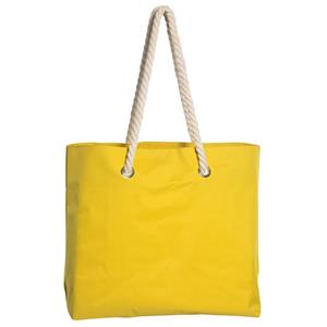 Strandtas met handvat geel Capri 35 x 45 cm -