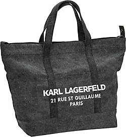 Karl Lagerfeld , Shopper Rsg Canvas Shopper Xl in schwarz, Shopper für Damen