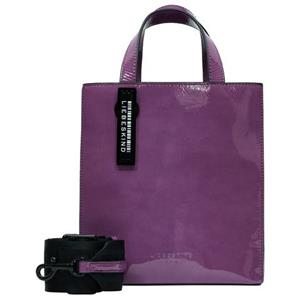 Liebeskind, Handtasche Paper Bag Naplack S in violett, Henkeltaschen für Damen