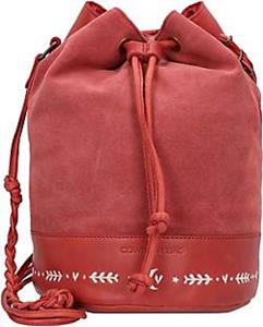 Cowboysbag , Beuteltasche Leder 22 Cm in rot, Schultertaschen für Damen