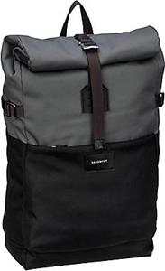 Sandqvist , Rucksack / Daypack Ilon Rolltop Backpack in schwarz/mittelgrau, Rucksäcke für Damen