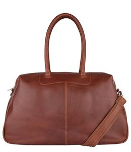Cowboysbag , Stewarton Shopper Tasche Leder 40 Cm in mittelbraun, Shopper für Damen