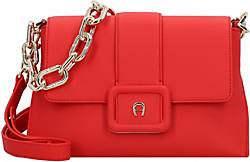 Aigner , Amal Schultertasche Leder 26 Cm in rot, Schultertaschen für Damen