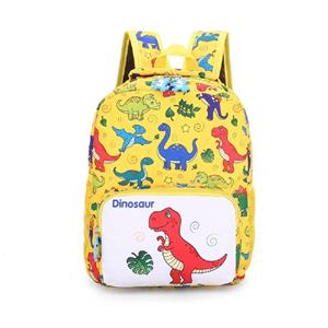 ArmadaDeals Kinderen Cartoon Dinosaurus afdrukken rugzak School Satchel reistas, Geel