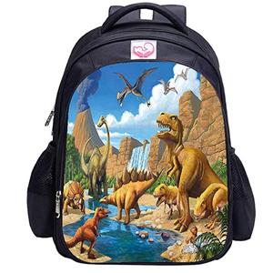 ArmadaDeals 3D Dinosaurier Rucksack Schulranzen Büchertasche für Jungen Kinder Geschenke, Dinosaurier G