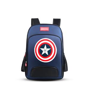 ArmadaDeals Basisschooltas Captain America Kinderrugzak Jongensrugzak, Navy 