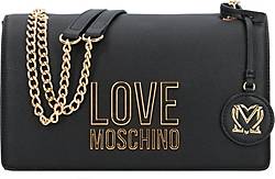 Love Moschino , Love Lettering Schultertasche 25 Cm in schwarz, Schultertaschen für Damen