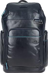 Piquadro , Blue Square Rucksack Leder 46 Cm Laptopfach in dunkelblau, Rucksäcke für Damen