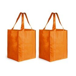3x stuks boodschappen tas/shopper Oranje