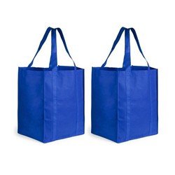 3x stuks boodschappen tas/shopper Blauw