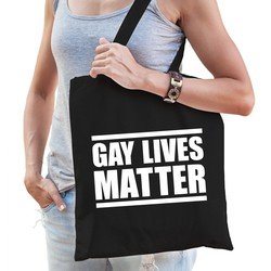 Bellatio Gay lives matter anti homo discriminatie tas Zwart