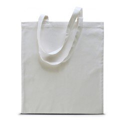 2x stuks basic katoenen schoudertasje in het Wit