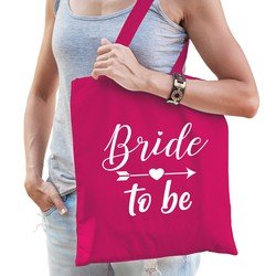Bellatio 1x Vrijgezellenfeest Bride to be tasje Roze
