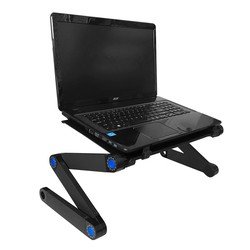 IVOL Verstelbare laptoptafel bed / bank - Laptopstandaard - Wendbaar - Zwart