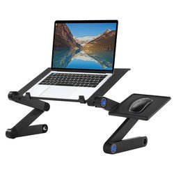 IVOL Verstelbare laptoptafel - Laptopstandaard bed / bank - Met muishouder