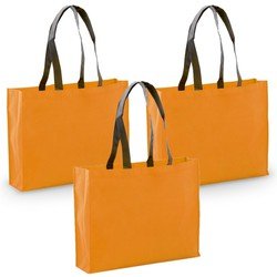 4x stuks draagtassen/goodie-bag/schoudertassen/boodschappentassen in de kleur Oranje