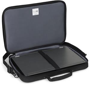 Dicota Base XX by  Clamshell laptoptas, voor laptops tot 15,6 inch, zwart