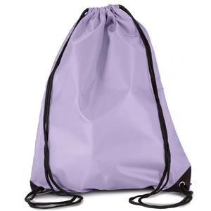 8x stuks sport gymtas/draagtas lila paars met rijgkoord x 44 cm van polyester -