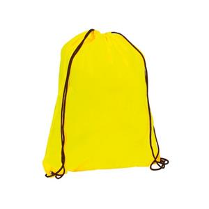 10x stuks neon geel gymtassen/sporttassen met rijgkoord x cm -