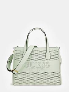 GUESS, Katey Perf Handtasche 33.5 Cm in mittelgrün, Henkeltaschen für Damen